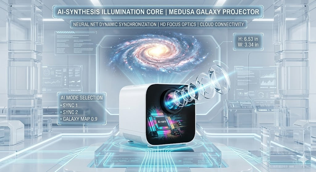 360° Rotating Galaxy Projector & Starry Sky Night Light - Professional Planetarium Lamp for Kids Bedroom - Aesthetic Ceiling Projector for Wedding & Home Decor