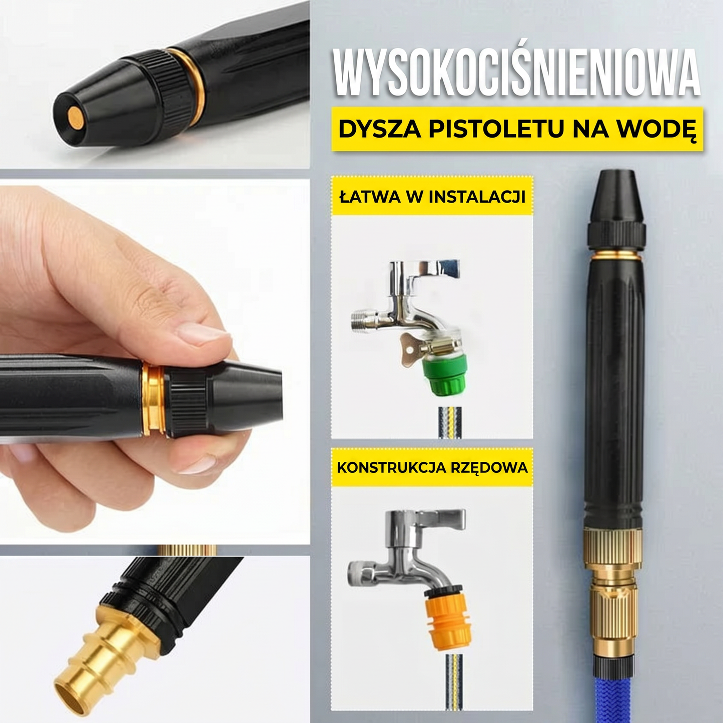 Kervalon®🍉 Mocny pistolet wodny do mycia samochodu pod wysokim ciśnieniem🍉