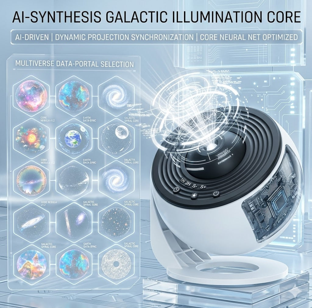 360° Rotating Galaxy Projector & Starry Sky Night Light - Professional Planetarium Lamp for Kids Bedroom - Aesthetic Ceiling Projector for Wedding & Home Decor