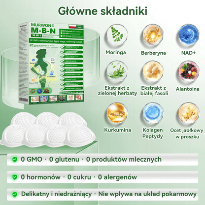 Oficjalny sklep| 👩‍⚕️M𝘜𝗥𝖶𝑶𝑁® MORINGA Z BERBERYNA 10W1 Zaawansowany Nano-Mikroigłowy Plaster (Stosować raz na dobę, zauważalne efekty w ciągu 7 dni) ✅ Otyłość, cukrzyca, bezdech senny oraz schorzenia stawó