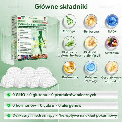 Oficjalny sklep| 👩‍⚕️𝗟𝘂𝘅𝗮𝗿𝗶𝘀𝗲® MORINGA Z BERBERYNA 10W1 Zaawansowany Nano-Mikroigłowy Plaster (Stosować raz na dobę, zauważalne efekty w ciągu 7 dni) ✅ Otyłość, cukrzyca, bezdech senny oraz schorzenia stawó🍉
